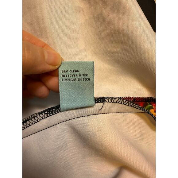 Stella Parker Floral Dress Size 14 Cutout Back Knee Length Colorful - Picture 7 of 7